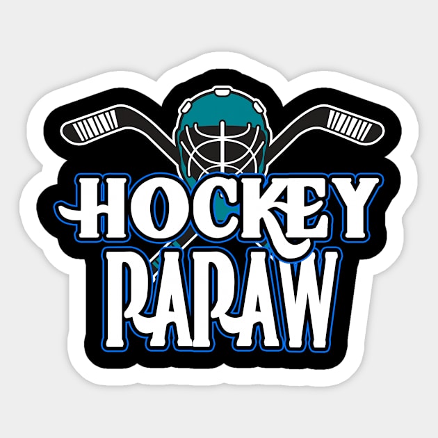 Hockey Dad Kids Hockey Father League Championship T Shirt - PAPAW Sticker by finchandrewf